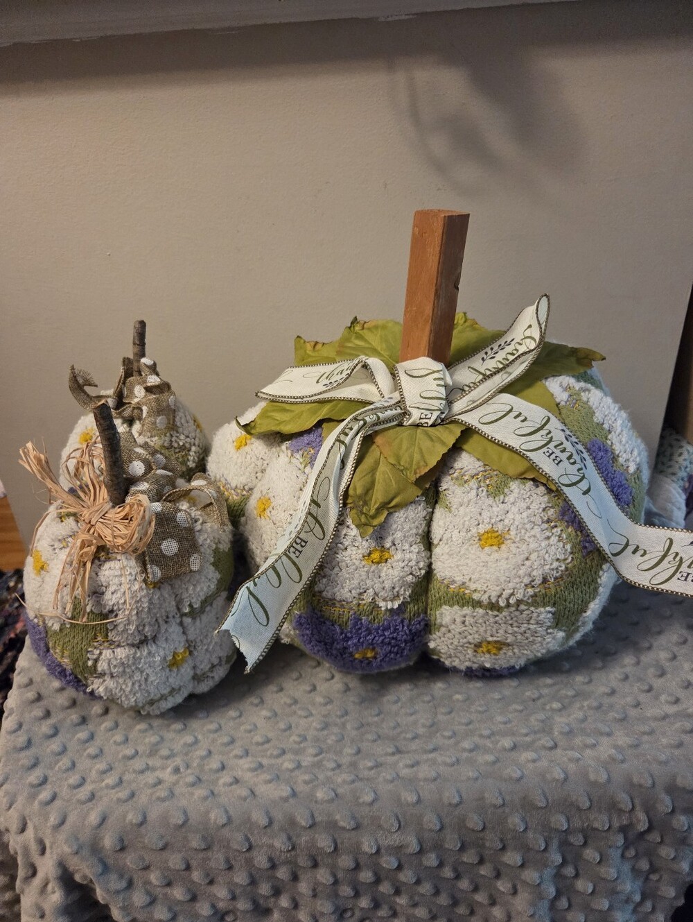 Cute Handmade Pumpkins **Only The Small 2 Not The Big One**